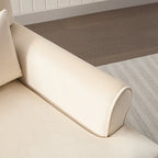 Fauteuil d'appoint en velours beige de 37,8 po