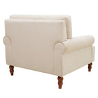 Fauteuil d'appoint en velours beige de 37,8 po