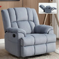 Fauteuil inclinable manuel vert surdimensionné avec pivotement, basculement et revêtement en tissu