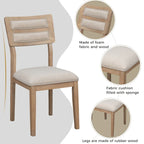 Ensemble de salle à manger 6 pièces en bois avec 4 chaises et un banc