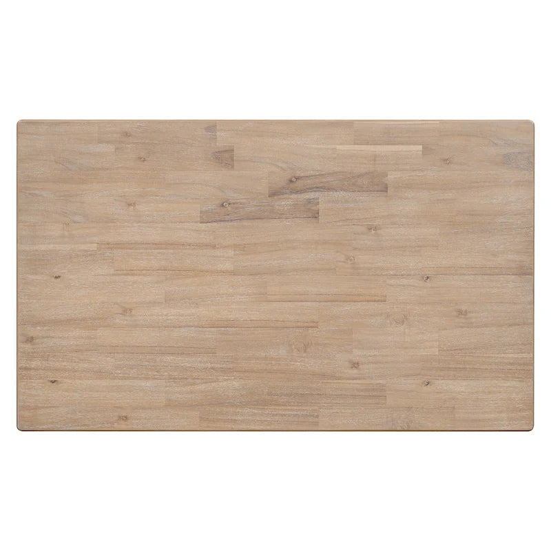 Ensemble de salle à manger 6 pièces en bois avec 4 chaises et un banc