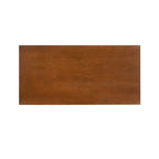 Table basse marron Mid-Century avec étagère inférieure, 119 cm, 1 place