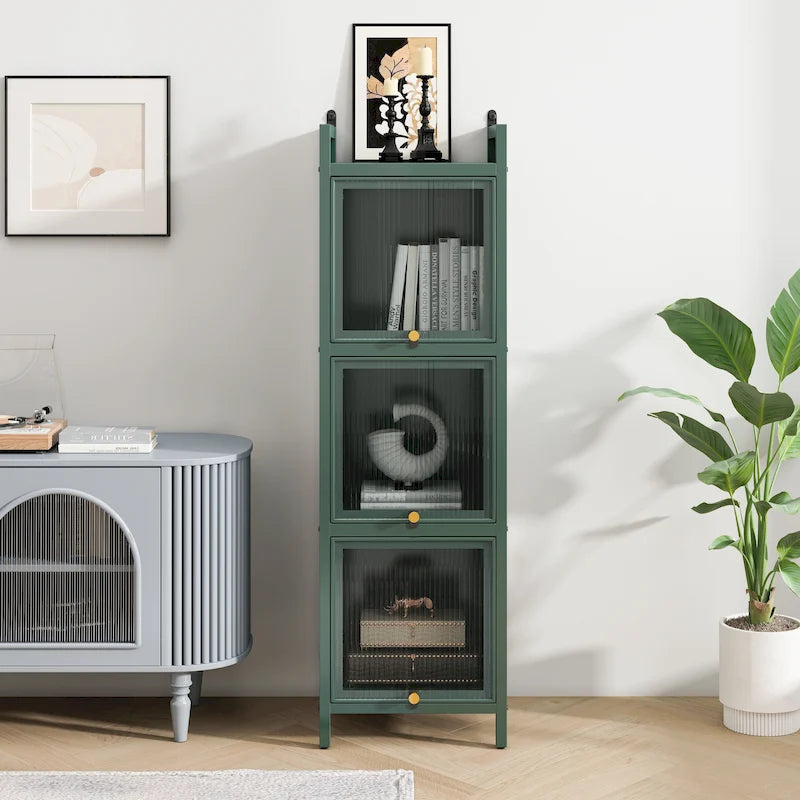 Meuble de rangement moderne avec portes vitrées, pour entrée, salon, salle de bain, salle à manger