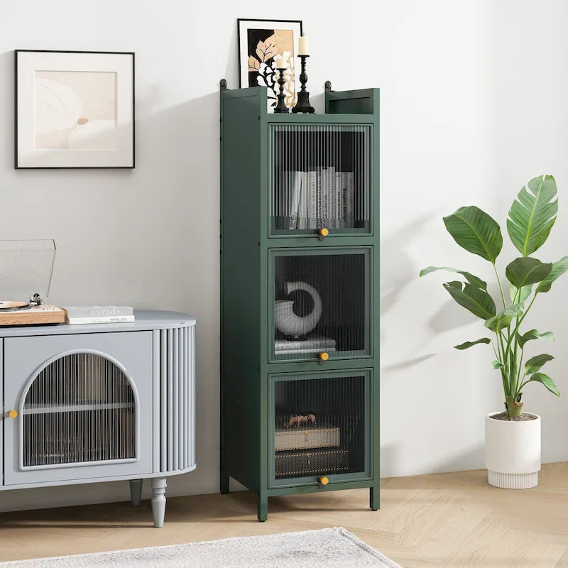Meuble de rangement moderne avec portes vitrées, pour entrée, salon, salle de bain, salle à manger