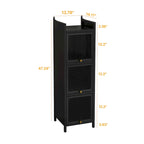 Meuble de rangement moderne avec portes vitrées, pour entrée, salon, salle de bain, salle à manger