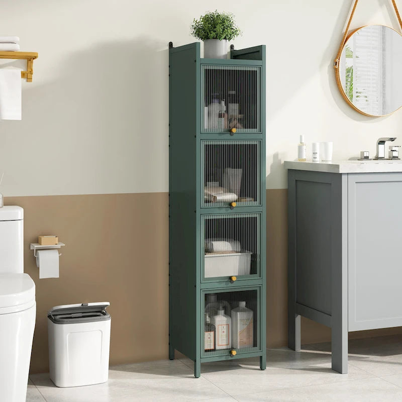 Meuble de rangement moderne avec portes vitrées, pour entrée, salon, salle de bain, salle à manger