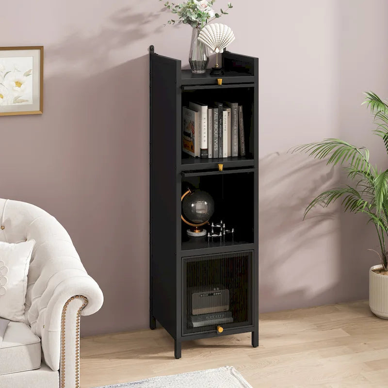 Meuble de rangement moderne avec portes vitrées, pour entrée, salon, salle de bain, salle à manger
