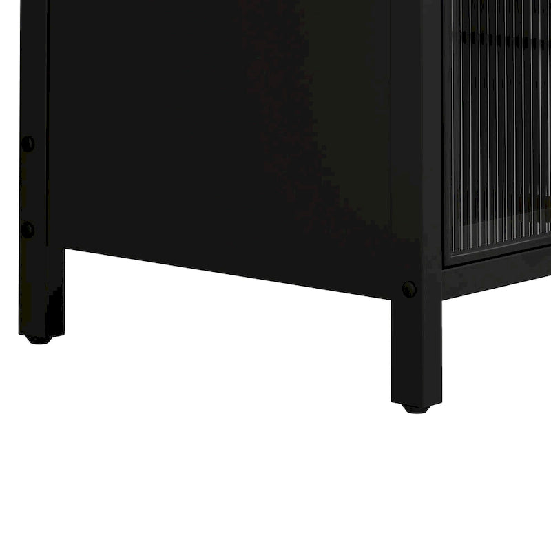 Meuble de rangement moderne avec portes vitrées, pour entrée, salon, salle de bain, salle à manger