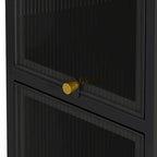Meuble de rangement moderne avec portes vitrées, pour entrée, salon, salle de bain, salle à manger