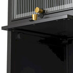 Meuble de rangement moderne avec portes vitrées, pour entrée, salon, salle de bain, salle à manger