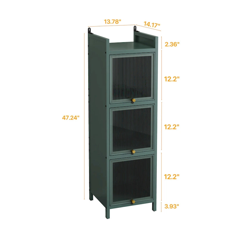 Meuble de rangement moderne avec portes vitrées, pour entrée, salon, salle de bain, salle à manger