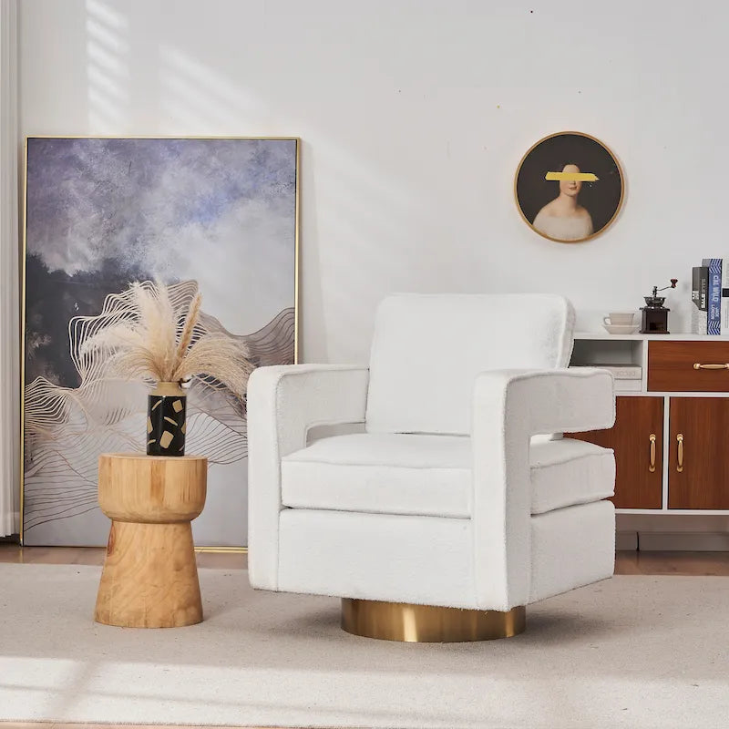 Fauteuil pivotant pour salon