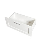 Meuble TV Blanc Moderne Minimaliste Commode Rangement 3 Tiroirs Pour 80 Pouces - 16.14 x 70.87 x 20.87