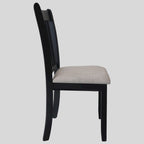 Lot de 2 chaises noires