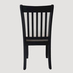 Lot de 2 chaises noires