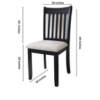 Lot de 2 chaises noires