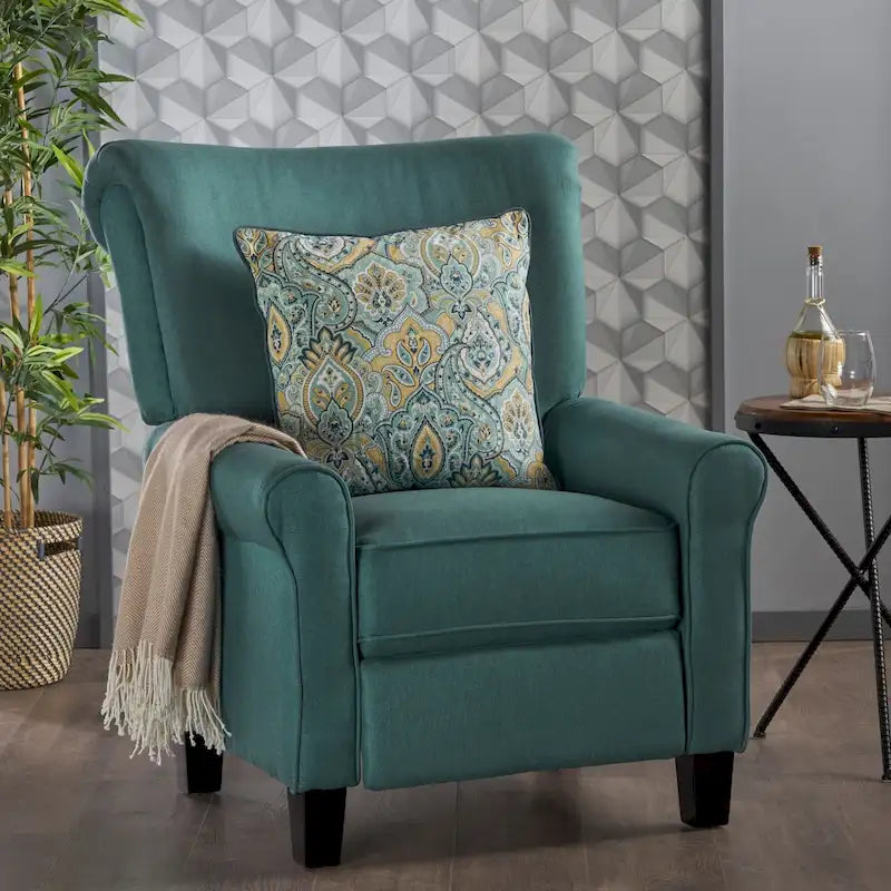 Fauteuil inclinable Thalia en tissu traditionnel par Christopher Knight Home