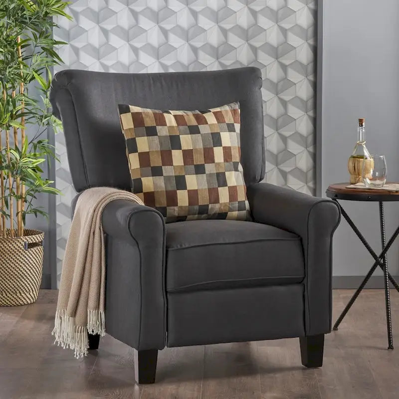 Thalia Traditional Fabric Recliner by Christopher Knight Home