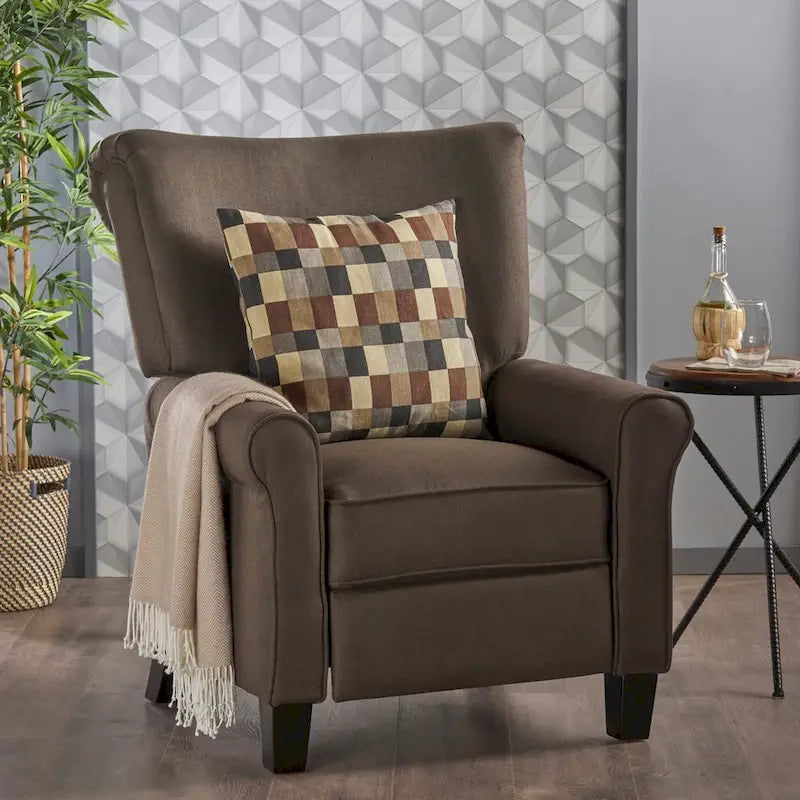 Fauteuil inclinable Thalia en tissu traditionnel par Christopher Knight Home