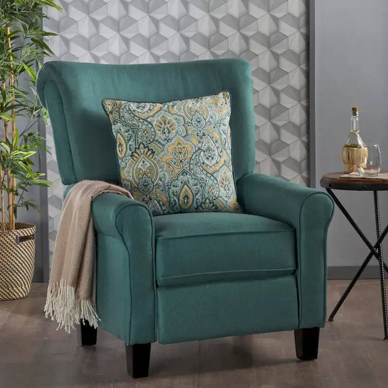 Fauteuil inclinable Thalia en tissu traditionnel par Christopher Knight Home