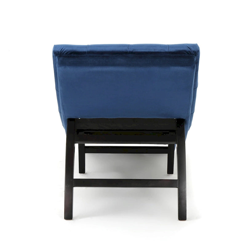 Chaise longue touffetée en velours Garret de Christopher Knight Home