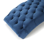 Chaise longue touffetée en velours Garret de Christopher Knight Home