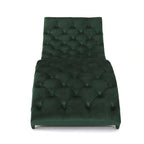 Chaise longue touffetée en velours Garret de Christopher Knight Home