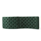 Chaise longue touffetée en velours Garret de Christopher Knight Home