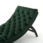 Chaise longue touffetée en velours Garret de Christopher Knight Home