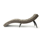 Chaise longue touffetée en velours Garret de Christopher Knight Home
