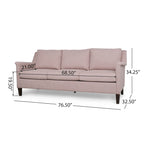 Canapé 3 places en tissu Dupont Modern de Christopher Knight Home