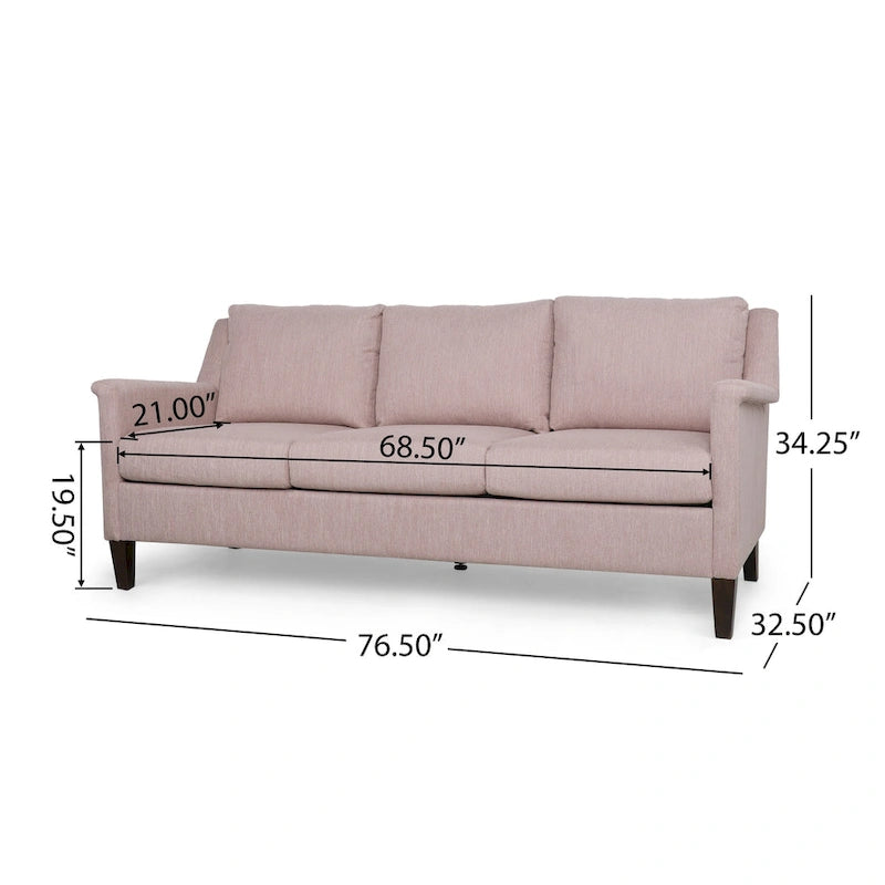 Canapé 3 places en tissu Dupont Modern de Christopher Knight Home