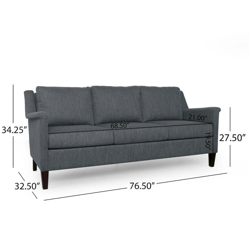 Canapé 3 places en tissu Dupont Modern de Christopher Knight Home