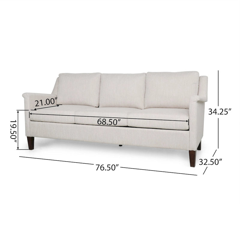 Canapé 3 places en tissu Dupont Modern de Christopher Knight Home