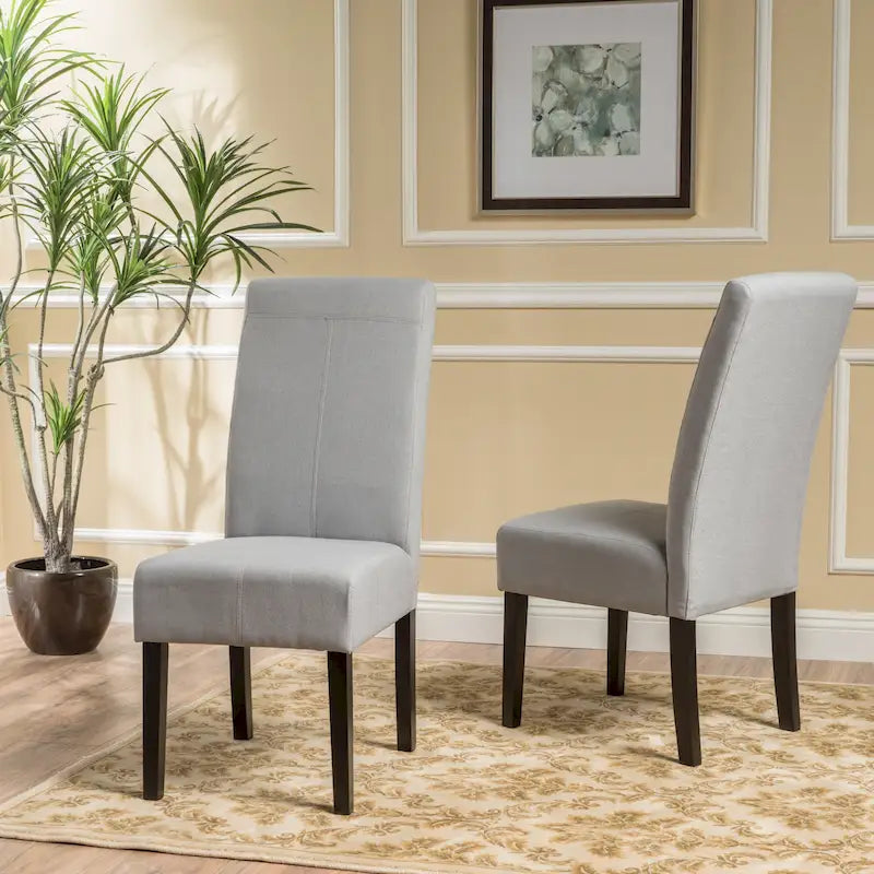 Chaises de salle à manger en tissu Pertica (lot de 2) par Christopher Knight Home - 17,75 L x 25,50 W x 39,75 H