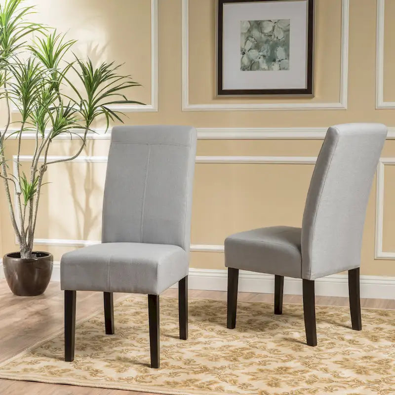 Chaises de salle à manger en tissu Pertica (lot de 2) par Christopher Knight Home - 17,75 L x 25,50 W x 39,75 H
