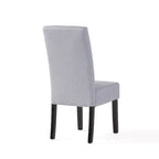 Chaises de salle à manger en tissu Pertica (lot de 2) par Christopher Knight Home - 17,75 L x 25,50 W x 39,75 H