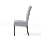 Chaises de salle à manger en tissu Pertica (lot de 2) par Christopher Knight Home - 17,75 L x 25,50 W x 39,75 H