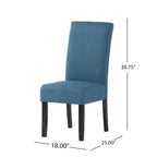 Chaises de salle à manger en tissu Pertica (lot de 2) par Christopher Knight Home - 17,75 L x 25,50 W x 39,75 H