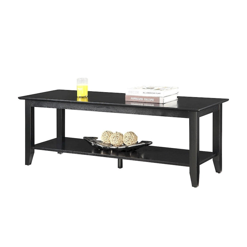 Table basse American Heritage avec étagère de Convenience Concepts
