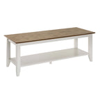 Table basse American Heritage avec étagère de Convenience Concepts