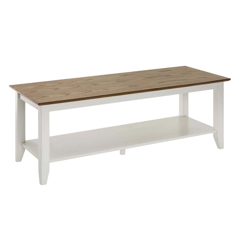 Table basse American Heritage avec étagère de Convenience Concepts