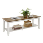 Table basse American Heritage avec étagère de Convenience Concepts