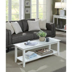 Table basse American Heritage avec étagère de Convenience Concepts