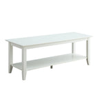 Table basse American Heritage avec étagère de Convenience Concepts