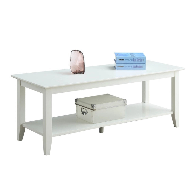 Table basse American Heritage avec étagère de Convenience Concepts