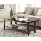 Table basse American Heritage avec étagère de Convenience Concepts