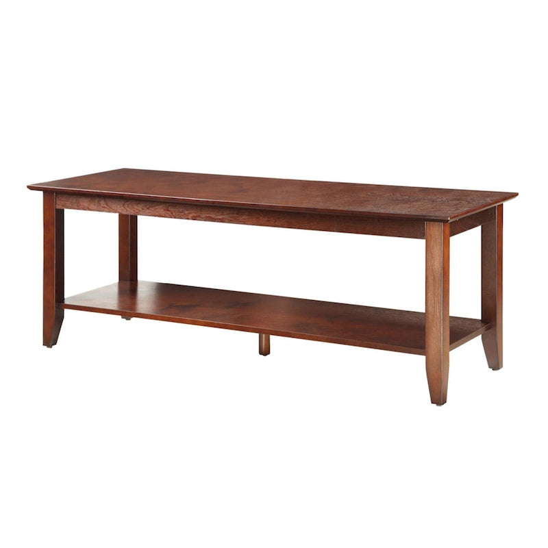 Table basse American Heritage avec étagère de Convenience Concepts