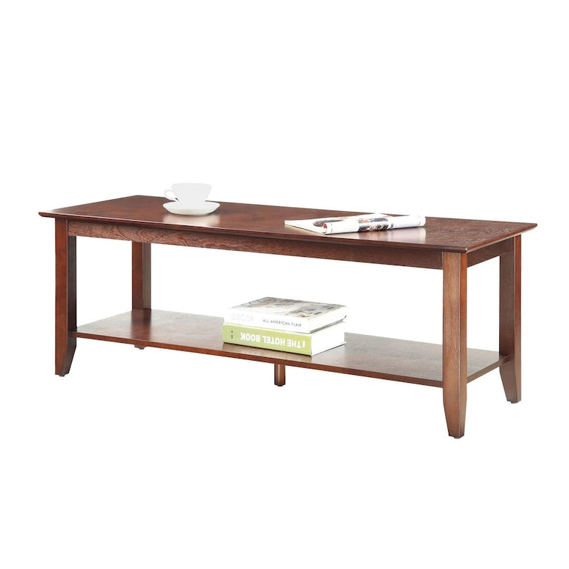 Table basse American Heritage avec étagère de Convenience Concepts