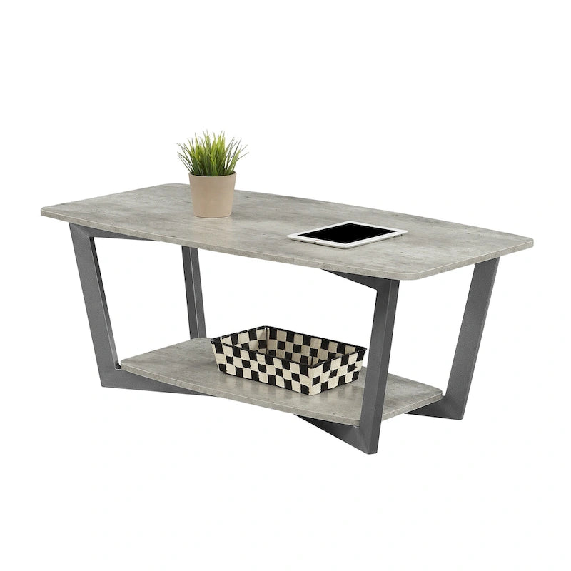Table basse Graystone avec étagère de Convenience Concepts